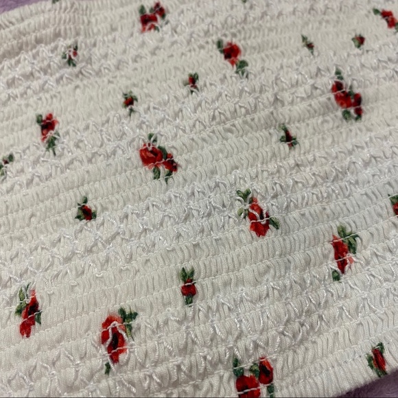 🍁5/$25 Floral Bandeau Crop Top - Picture 2 of 5